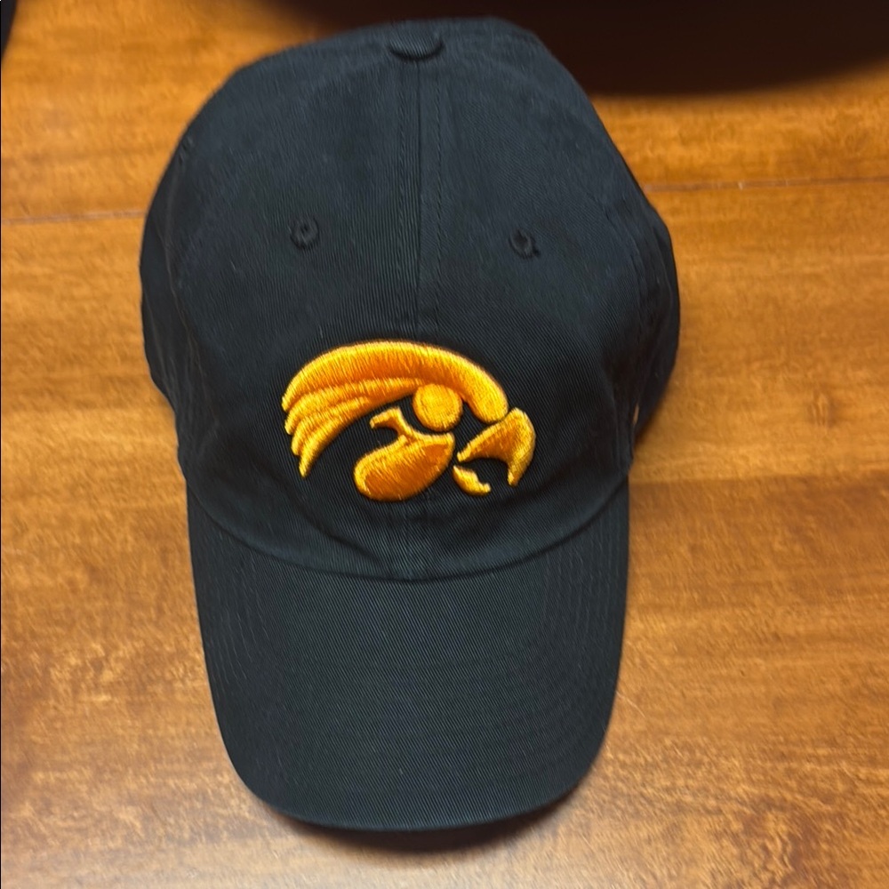 47 Black Cap with Gold Embroidery